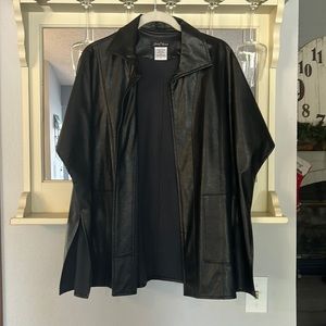Faux Leather Slinky Brand Jacket